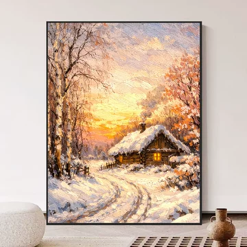 雪景数字油画-雪景数字油画促销价格、雪景数字油画品牌- 淘宝