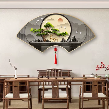 陶板画 パステル青花松山雅居図 掛屏客間 玄関 茶室 書斎 装飾品工芸品 置物 陶板画 パステル青花松山雅居図 掛屏客間 玄関 茶室 書斎 装飾品工芸