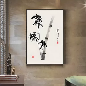13代藪內流 青青斋竹中绍智 茶掛け　墨竹图 宜雨宜风 共箱有 青竹水墨挂画-青竹水墨挂画促销价格、青竹水墨挂画品牌- 淘宝