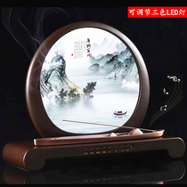 Antique Bluetooth music incense tea ceremony line incense plug three-dimensional audio with lamp classical Chinese aromatherapy room ornaments