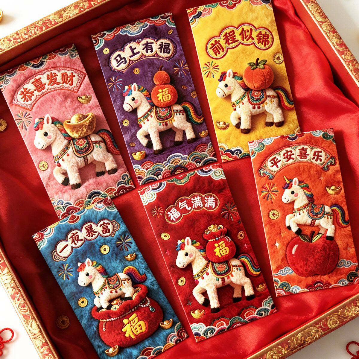 春节拜年送什么好？马年创意书法红包让你独树一帜🎉🎁-拜年礼-淘宝好物网