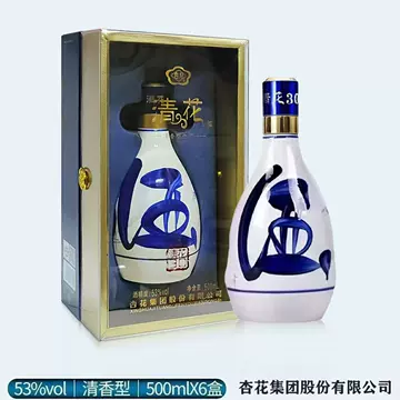 中国白酒 杏花村 青花汾酒 30年陳醸（清香型白酒）500ml 48度 Amazon.co.jp: 中国白酒 杏花村 青花汾酒 30年陳醸（清香型白酒