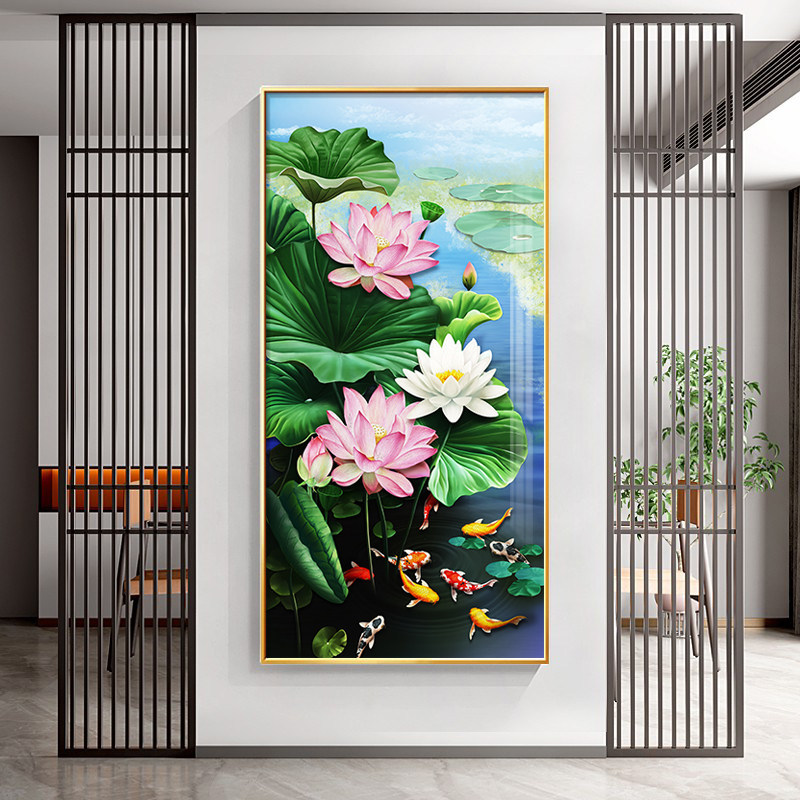 荷花九鱼图挂画精选和荷花九鱼图挂画品牌价格与图片-淘宝商品网