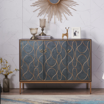 Light luxury into the household shoe cabinet American foyer cabinet Entrance cabinet into the household locker Large capacity small household dining side cabinet