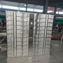 Customized shopping mall stainless steel smart 66 door storage cabinet electronic password mobile phone storage cabinet canteen tableware storage cabinet