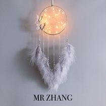 MR ZHANG original dream catcher lamp birthday girl Indian feather hanging literary gift retro ins wind