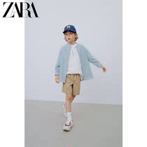 ZARA new childrens clothing boys fine plaid texture shirt 06887763400