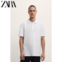 ZARA new mens JERSEY texture POLO shirt 01887304250
