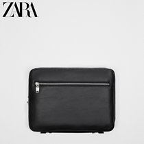 ZARA Spring New Pint Mens Bag Black Business Hand Grab Bag Letter Envelope 3705920040
