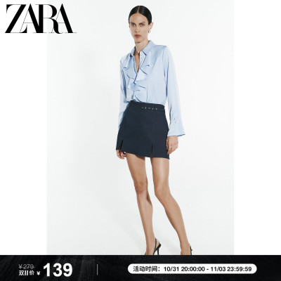 taobao agent ZARA2023 Autumn New Products Women's Pearl Newer Duck Frees Decorative Shirt 7969230 406