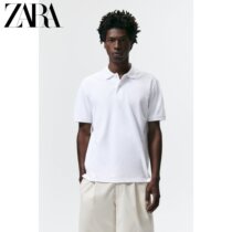 ZARA summer new mens jersey texture short-sleeved POLO T-shirt 01887304250