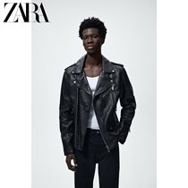 ZARA spring new mens clothing goat leather locomotive jacket jacket leather jacket 9953401800