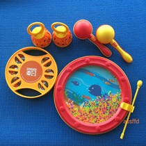 Baby sand hammer hand rattle waves drum teaching aids Orff percussion instrument kindergarten baby teach the same toy early