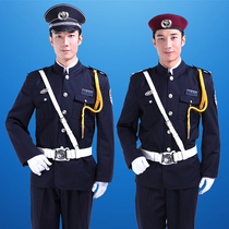 Security overalls set male image post uniform spring and autumn winter hotel property long sleeve high-end security clothing full set