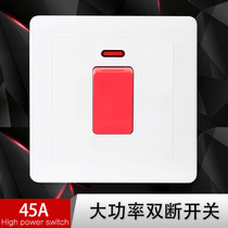45A high power switch high current double pole double break bipolar frame switch 86 one open white power panel