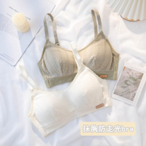 Chest underwear thin summer anti-light girl student girl High School student bra small chest gathering Japanese suit