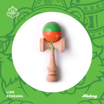 Hong Kong Fridaykendama bicolor lion gum lacquer competitive green orange sword jade sword ball