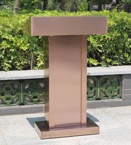 Outdoor stainless steel podium podium Property guard consulting Hotel welcome speech chair Small reception desk
