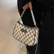 This year popular bag 2021 new bag women Autumn Winter Joker chain bag shoulder bag fashion hand arm bag