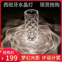 Crystal Table Lamp Gatsby Spanish guest Dining Room Bedroom Charging Bedside Ambience Night Light Decorative Diamond Table Lamp