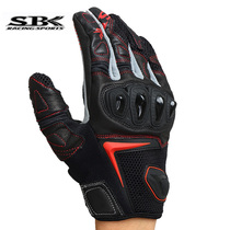 SBK motorcycle gloves summer riding motorcycle racing knight gloves breathable fall-proof touch screen short SR-5