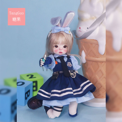 taobao agent Doll, clothing, rabbit, uniform, tie, cute set