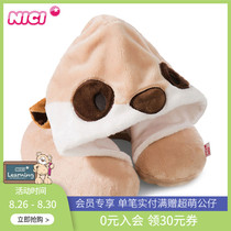  Germany NICI travel u-shaped cervical spine pillow Mungo hooded neck pillow Neck pillow Airplane sleeping portable pillow