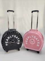 2021 New PEARLYGATES golf bag lever PG roller waterproof men and women travel clothes box powder