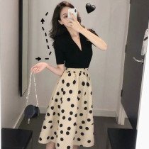 sandro moscoloni 2021 new French dress waist thin Hepburn three-point long skirt suit