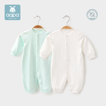 aqpa infant jumpsuit cotton men and women Baby long sleeved clothes pajamas spring autumn newborn clothes