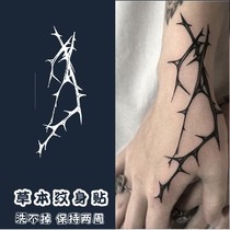 Juice patch bracelet thorns Thorn tattoo stickers indomitable herbal tattoo stickers do not support the light for a long time