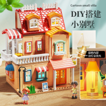 Childrens house toy Villa Castle princess doll Barby house house set girl birthday gift