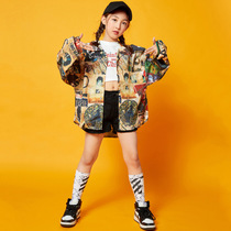 Childrens jazz dance clothing Girls hip hop hiphop Hong Kong fashion brand childrens performance clothing Hip hop suit Boys