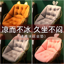 Ice silk breathable cushion backrest One-piece office sedentary chair butt pad seat pad Student fart pad summer