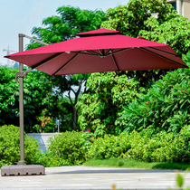 Purple leaf outdoor parasol Villa Roman umbrella Outdoor umbrella Large sun umbrella Courtyard umbrella Outdoor terrace stall umbrella