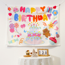 Little Red Book Babys Year Birthday Background Decoration Childrens Boys and Girls Happy Party Scene