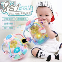 Baby toys 3-6-12 months newborn rattle grip ball 0-1 year old baby puzzle teether hand grip ball 4