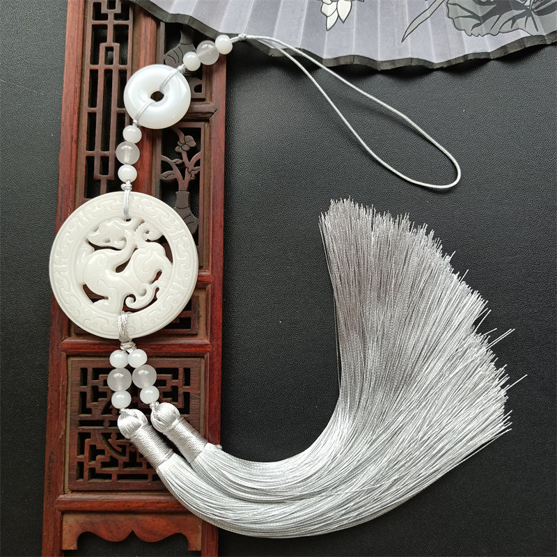 公式通販 特価 ZI984 白玉鏤空鳳凰佩・白玉佩・白玉鳳凰佩・白玉透雕