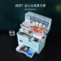 大容量多层药箱家庭装家用医药箱收纳箱便携式医疗应急药品收纳盒