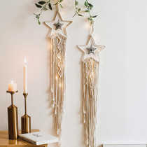 Nordic hand-woven tapestry dream catcher Home room hanging bed and breakfast decoration Bohemian wall decoration Wall hanging