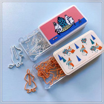 A box of 10 cute drops of paper clips in a box of 10 beautiful shapes