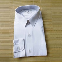 Stock retired vintage 87 shirt long sleeve white shirt cotton old model Summer queliang Wu white lining