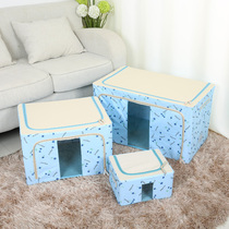 Set storage box Oxford cloth steel frame folding storage box finishing box clothes storage box finishing box