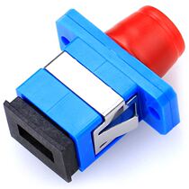 Fiber optic connector butt adapter flange interface connector coupler fcsc telecom converter