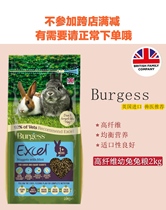 Spot UK Burgess Buggs Mint High Fiber Baby Rabbit Food 2kg Natural Rabbit Food 22 9