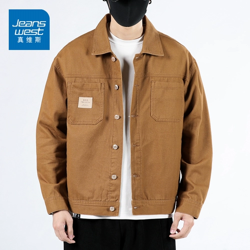 Джинсовая куртка, осенняя рубашка, коллекция 2023, в американском стиле