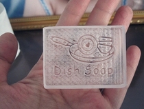 dish soap 5 3cm * 4cm acrylic soap