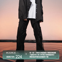LOSTCTRL Wang Jiaer with vibe style overalls men hip hop autumn original Tide brand loose casual pants