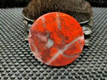 Natural Blood Stone Guilin chicken blood Jade rough stone hand play stone bracelet core carved tea pad promotion