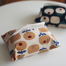 Apple flower┊Nature time┊Japanese zakka imported thick cotton paper towel set Paper towel bag original hand-made